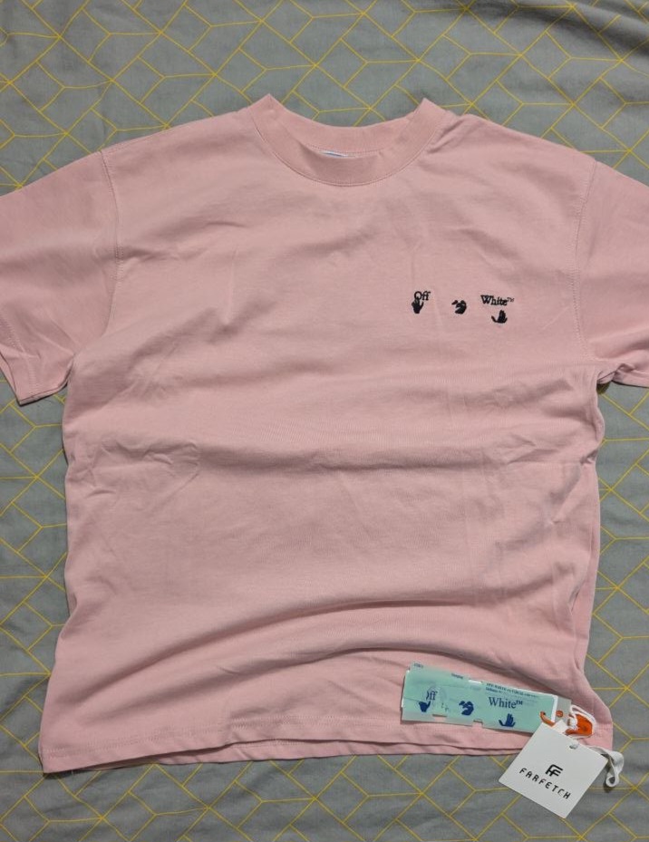 Футболка Off-White рожева